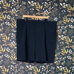 Greg Norman Collection Navy Flat Front Shorts Size 42